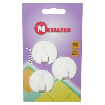 Crochet adh.rond blanc x3 s/c 291004