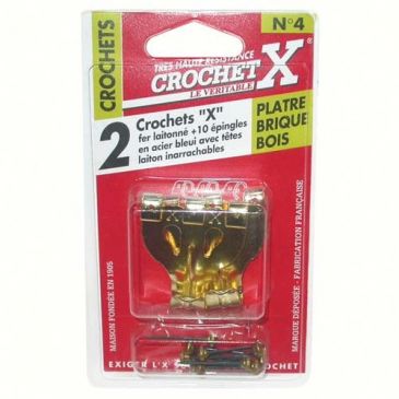 Crochet X N°0 - avec aiguilles - lot de 12