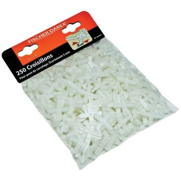 Croisillons plastique 5 mm sachet x 250