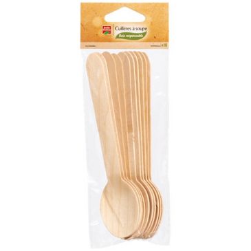 Cuillère à sope en bois X 10