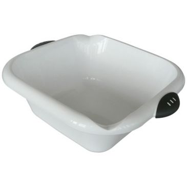 Cuvette blanche carrée bimatière 13 L