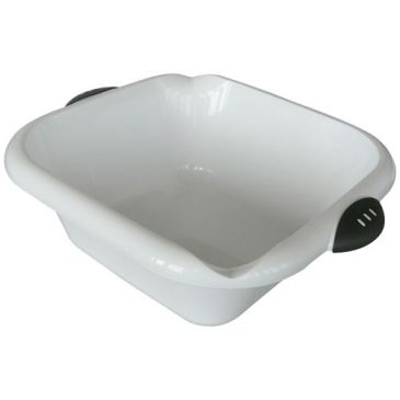 Cuvette - carrée - bimatière - 8 L - blanc