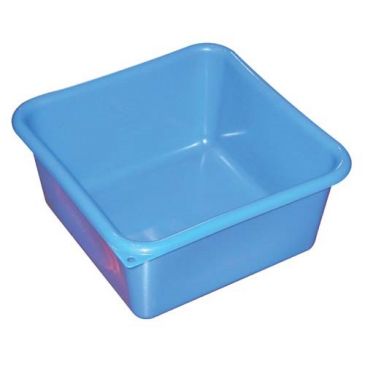 Cuvette carrée 38cm 15l bleu