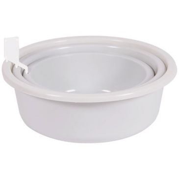 Cuvette ronde - de 3.2 L à 7.9 L -  blanc cérusé - lot de 3 