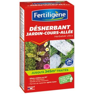 Désherbant concentré jardin cours allées 800ml