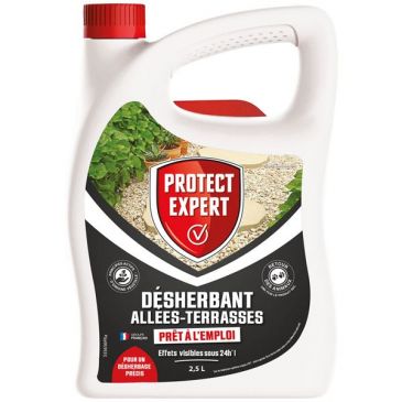 Désherbant petites cours allées terrasses 2.5 litres
