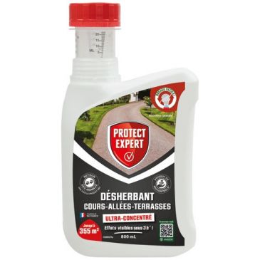 Désherbant ultra concentré cours allées terrasses 800ml