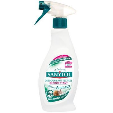 Desodorisant desinfectant textile animaux 500ml sanytol
