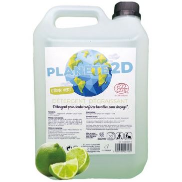 Détergent multi usage planète 2D citron Ecocert 5 L