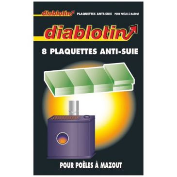 Plaquette anti-suie - foyers et tuyaux de poêles à mazout - boîte de 8