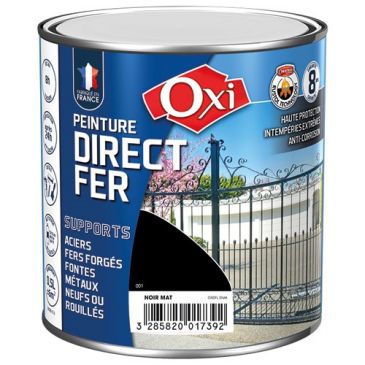 Peinture 0,5 L Mat Direct Fer - Noir RAL 9005