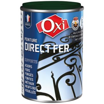 Peinture 0,25 L Brillante Direct Fer - Vert Mousse RAL 6005