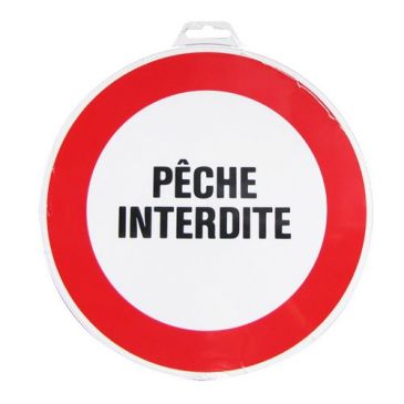 Disque Pêche interdite - 300 mm