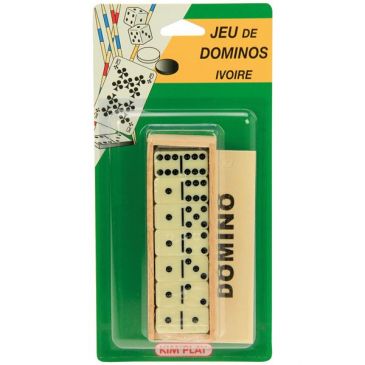 Dominos coloris ivoire plumier bois
