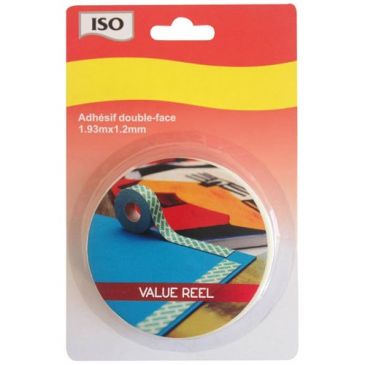 Double face fixetout 12mm 1m93 bl