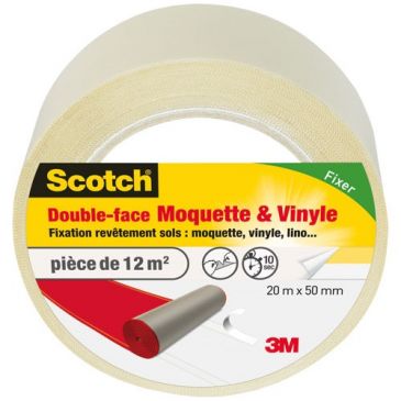 Double face moquette vinyle 50 mm x 20 m