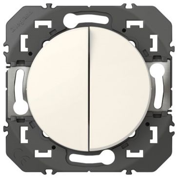 Double va-et-vient 10a blanc Dooxie