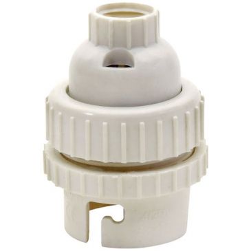 Douille b22 double bague plastique