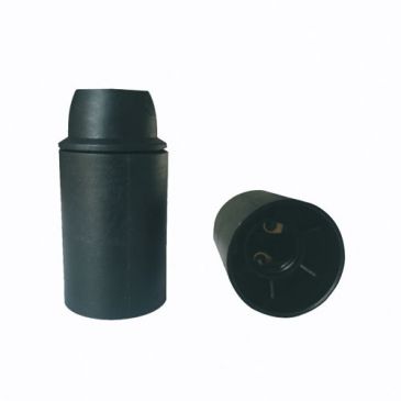 Douille E14 abs noir chemise vrac