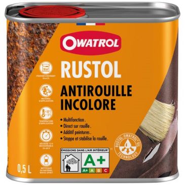 Antirouille incolore - bidon - 0.5 L