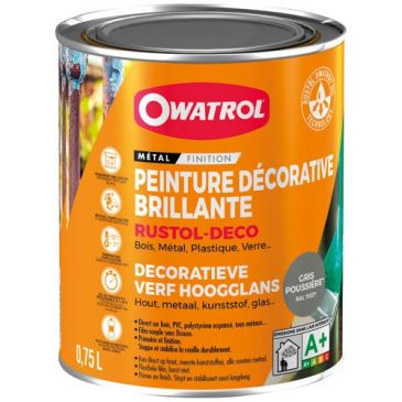 Peinture décorative antirouille - 0.75 L - gris poussière RAL 7037