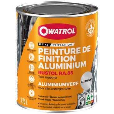 Peinture de finition aluminium 0,75 L Rustol RA.85 - Aluminium