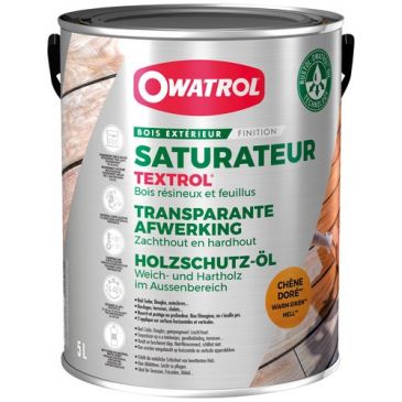 Textrol saturateur bois extérieur 5 L chêne doré