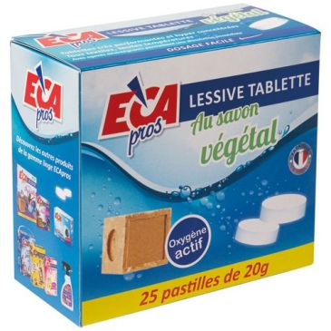 Lessive tablette au savon végétal x 25