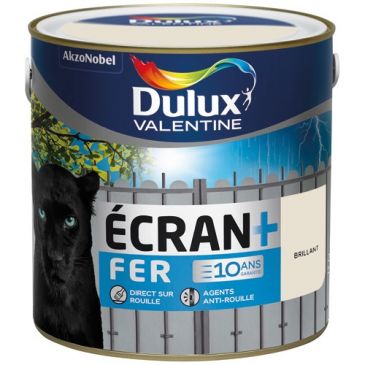 Peinture extérieure 2 L Brillante Écran Fer - Blanc Crème
