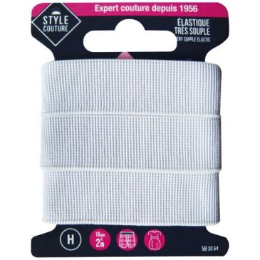 Elastique très souple 18mmx2m