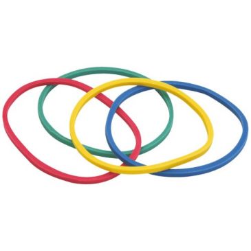 Elastiques 4cm caoutchouc multicouleur x 90
