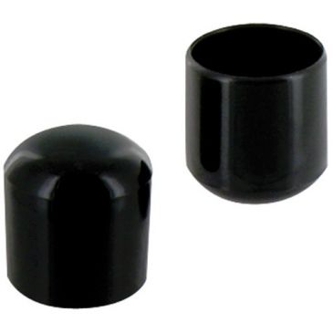Embout enveloppant plastique noir d.10mm blister de 8