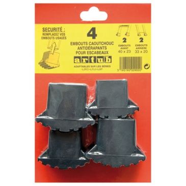 Jeu de 4 sabots de rechange pour escabeau