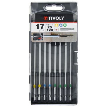 Embout - Essential - extra long - 120 mm - coffret 16 pièces - 1 porte-embo