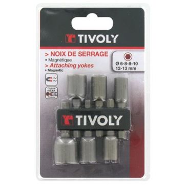 Embouts noix de serrage 6 pans magnétiques x6 sc