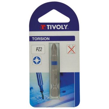 Embout torsion PZ 2 longueur 50mm blister de 2