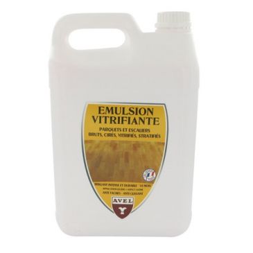 Emulsion vitrifiante pour parquet et escalier jaune 5 L