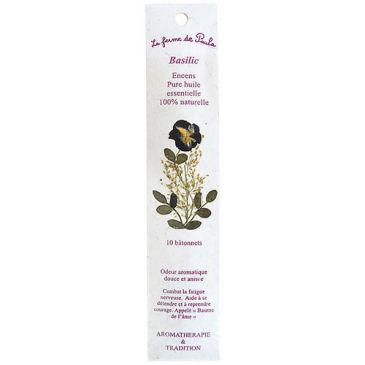 Encens indien basilic bio X 10