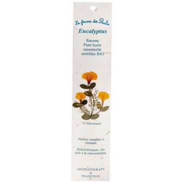 Encens indien eucalyptus bio x 10