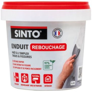 Enduit de rebouchage intérieur pâte prêt à l'emploi 1kg