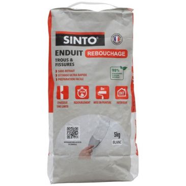 Enduit de rebouchage interieur poudre 5kg