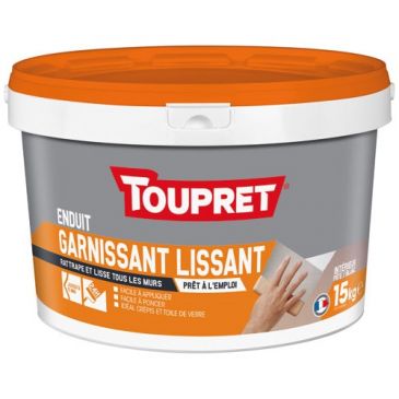 Enduit garnissant lissant pâte intérieur 15kg blanc