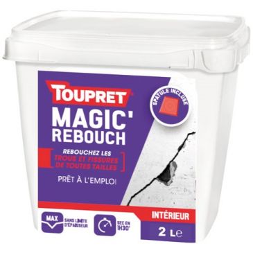 Enduit intérieur rebouchage magic pâte allégée 2kg+spatule