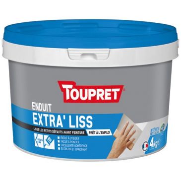 Enduit lissage extra fin finitions intérieures pâte 4kg blc