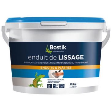 Enduit lissage pate 15kg Bostik