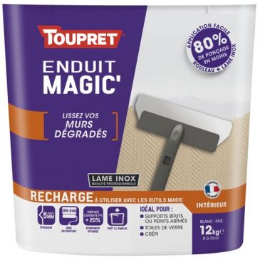 Enduit magic intérieur murs dégradés pâte 12kg blanc