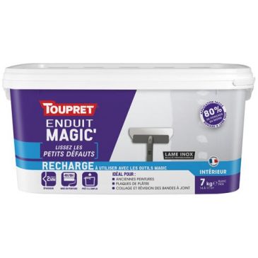 Enduit magic lissage intérieur pâte 7kg blanc