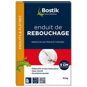 Enduit rebouchage en poudre 15kg