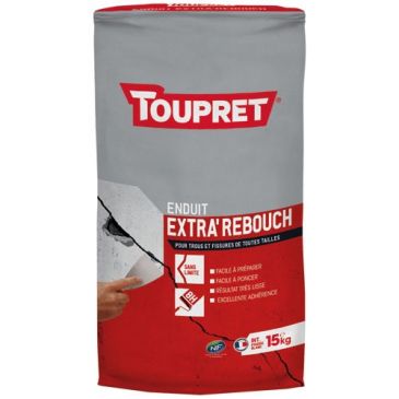 Enduit rebouchage intérieur poudre 15kg blanc