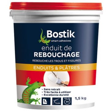 Enduit de rebouchage - pâte 1,5 Kg
